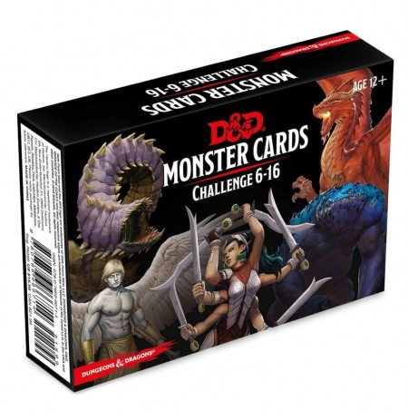 Dungeons & Dragons Monster Card Deck Levels 6-16 (74 Cards)