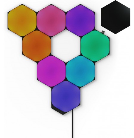 Nanoleaf Shapes Ultra Black Hexagon Starter Kit (9 panels)