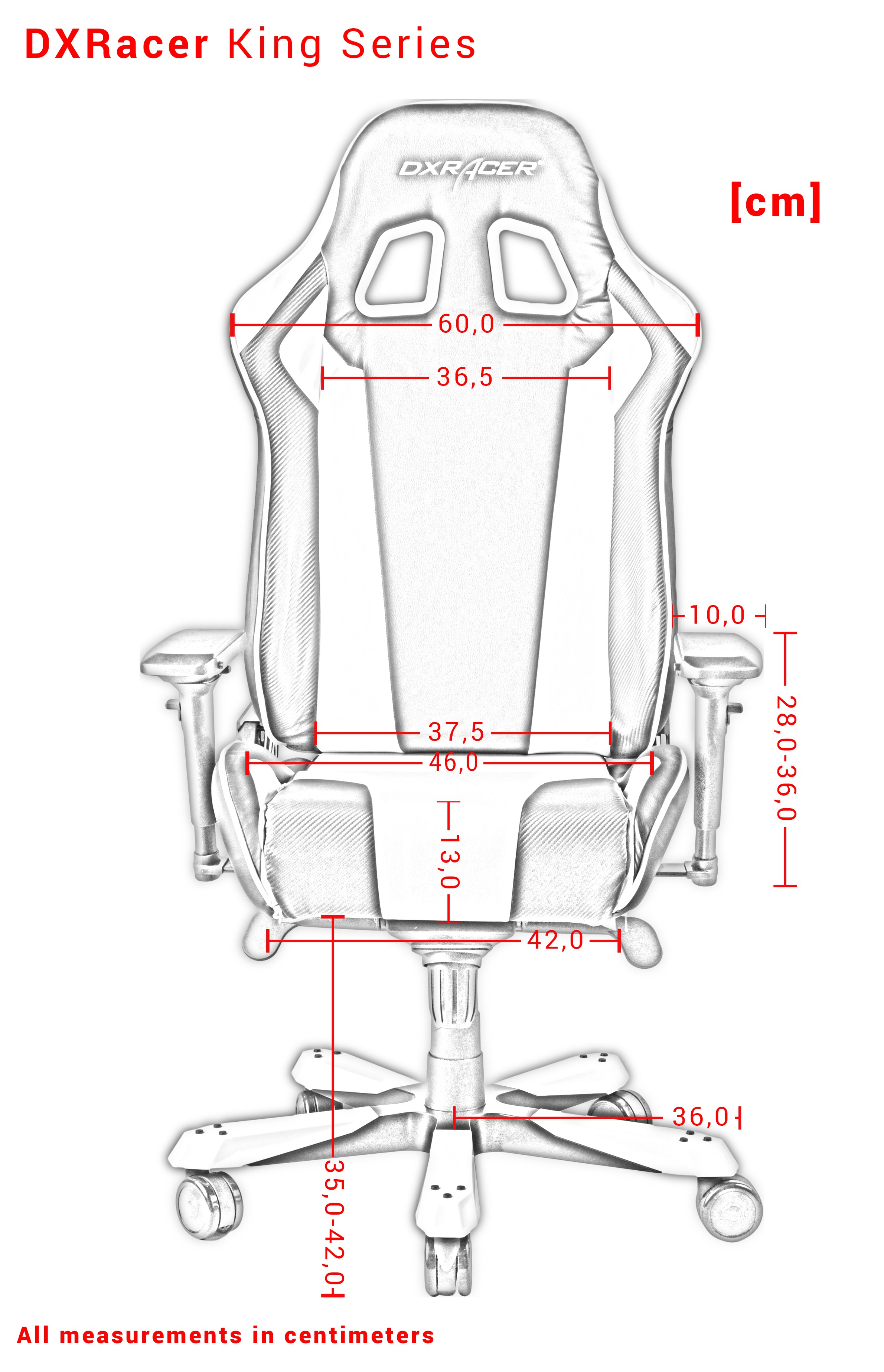 DXRACER free King чертеж