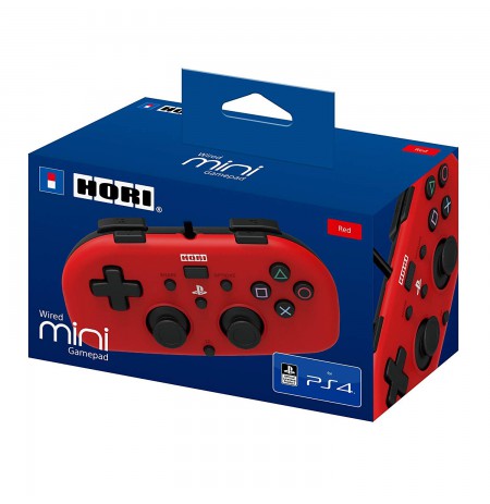 HORI juhtmega mini - PlayStation 4 mängupult lastele (punane)