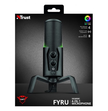 TRUST GXT 258 Fyru juhtmega mikrofon | USB