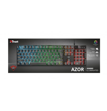 TRUST GXT 835 Azor membraaniga klaviatuur US
