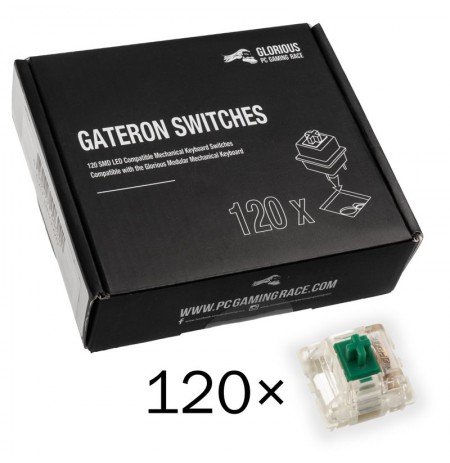 Glorious PC Gaming Race Gateron Green switch’ile | Clicky & Noisy (120 tk)