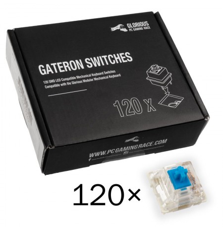 Glorious PC Gaming Race Gateron Blue switch’ile | Tactile & Clicky (120 tk)