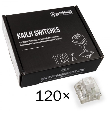 Glorious PC Gaming Race Kailh Box White switch’ile | Tactile & Clicky (120 tk)