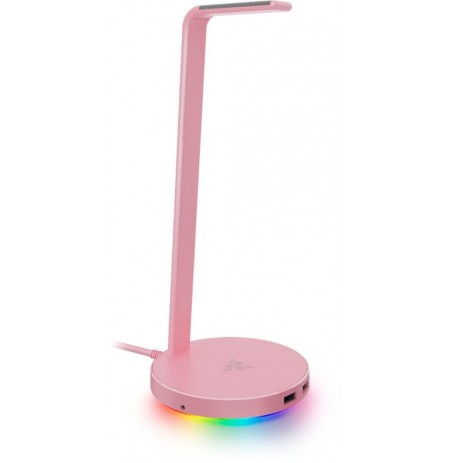 RAZER kõrvaklappide hoidik V2 koos RGB, USB 3.1 ja 7.1 surround sound (Quarz Pink)