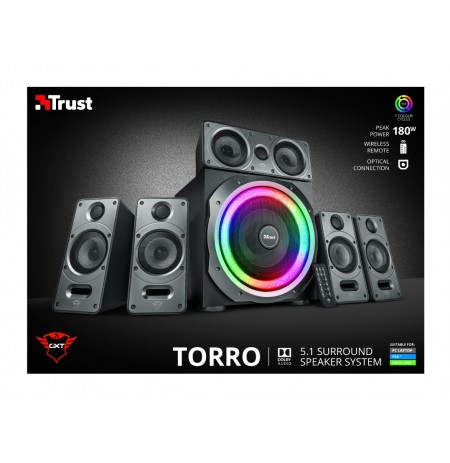 TRUST GXT 698 Torro RGB Illuminated 5.1 kõlarid