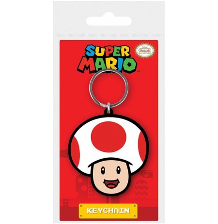 Super Mario (Toad) Rubber Keychain