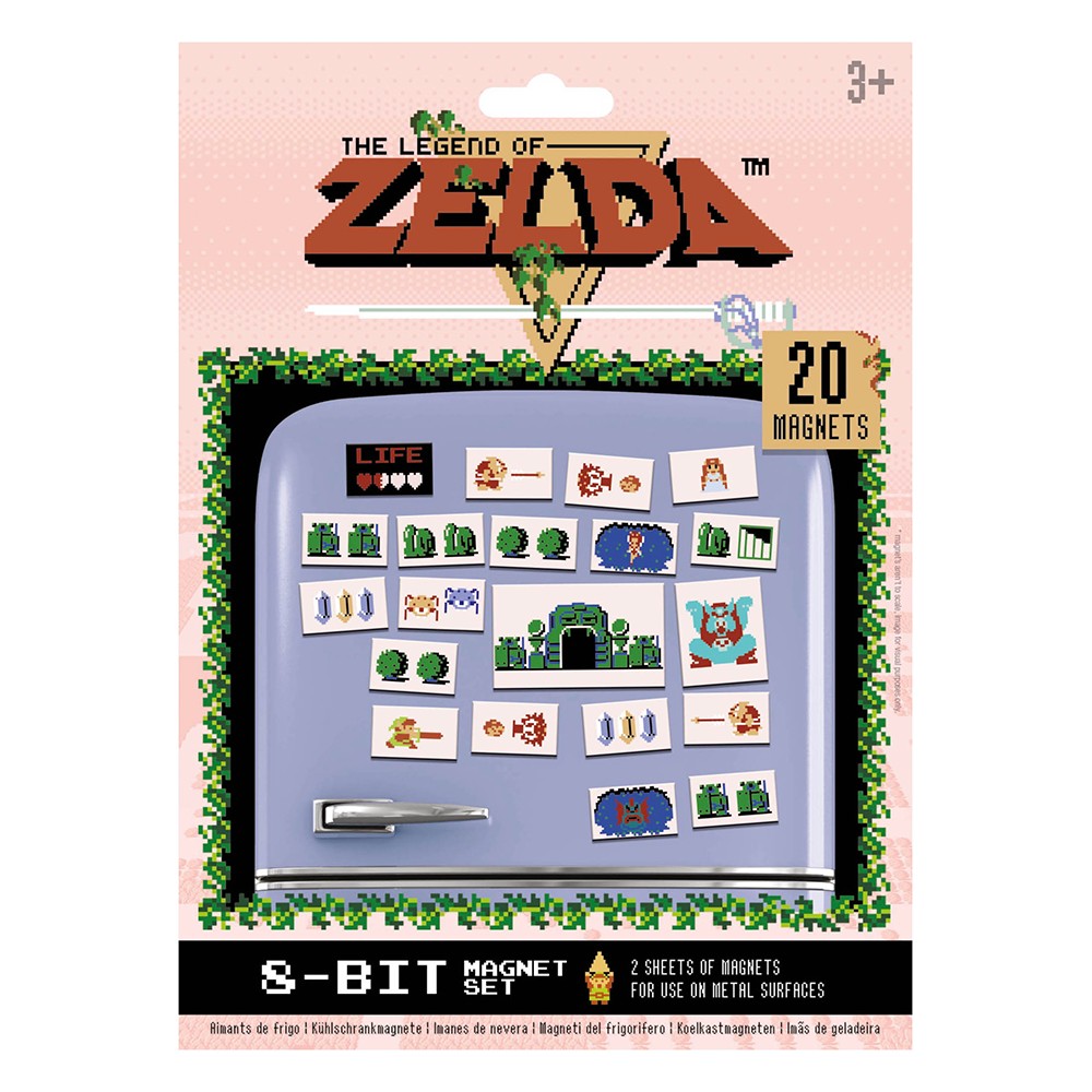 The Legend of Zelda (RETRO) Magnet Set 20pcs