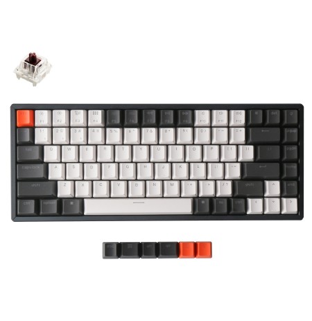 Keychron K2 mehaaniline 75% klaviatuur (juhtmeta, alumiiniumraamiga, RGB, Hot-swap, US, Gateron Brown)