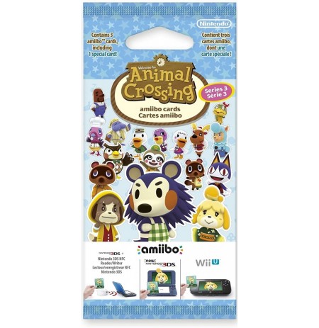 Animal Crossing amiibo Kaardid Seeria 3 (3tk)