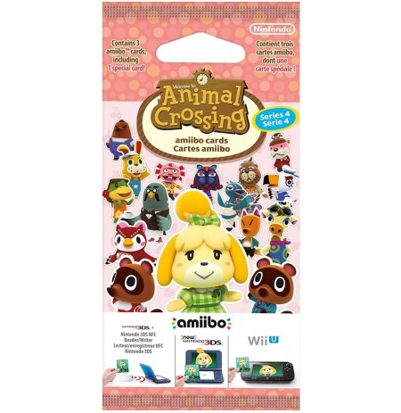 Animal Crossing amiibo Kaardid Seeria 4 (3tk)