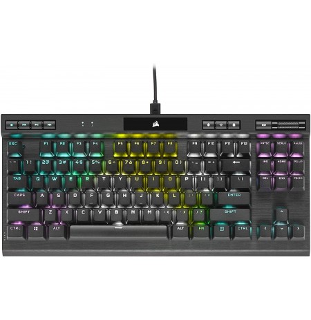 Corsair K70 RGB TKL CHAMPION SERIES Mehaaniline klaviatuur | US, Red Switch