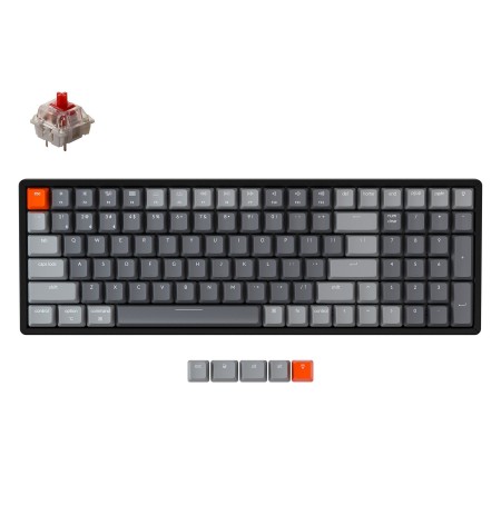 Keychron K4 Traadita mehaaniline 96% klaviatuur (V2, traadita, RGB, US, Gateron Red)