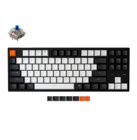 Keychron C1 mehaaniline 80% klaviatuur (ühendatud, RGB, Hot-swap, US, Gateron Blue)