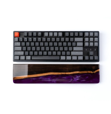 Keychron klaviatuuri randmetugi K8/C1 - pähkelpruun + resin | 358 x 80 x 15mm