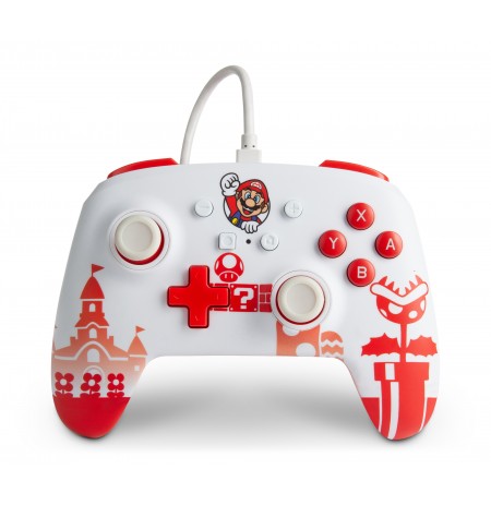 PowerA Mario Red/White juhtmega mängupult Nintendo Switch