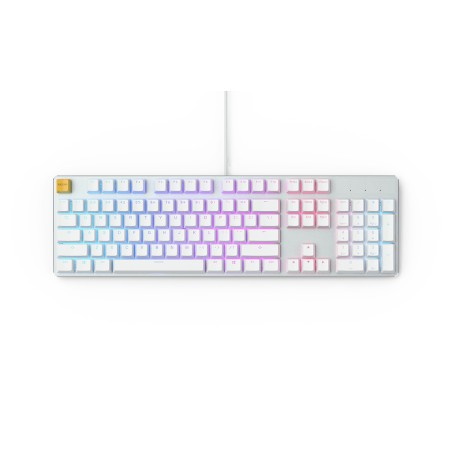Glorious PC Gaming Race GMMK Full Size White Ice Edition klaviatuur | Hot-swap, Gateron Brown, US
