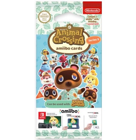 Animal Crossing Amiibo kaardid Seeria 5 (3tk)