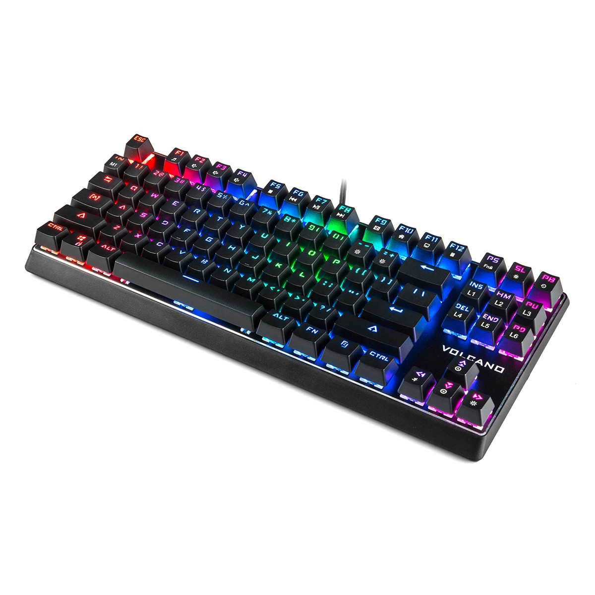 Rgb клавиатура. Клавиатура проводная Modecom Volcano RGB LANPARTY Blue Switch USB (K-MC-LANPARTY-U-RGB-Blue). Modecom Volcano LANPARTY RGB. Клавиатура Modecom вулкан LANPARTY RGB. Volcano RGB клавиатура.