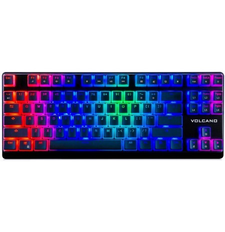 MODECOM VOLCANO LANPARTY RGB PUDDING EDITION BLACK mänguri klaviatuur BLUE US