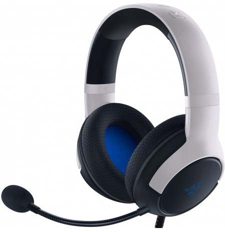 Razer Kaira X must/valge juhtmega kõrvaklapid mikrofoniga | PS5