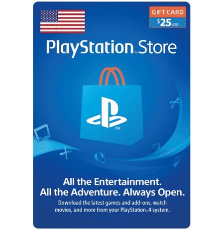 Playstation Network Card 25 USD (JAV)
