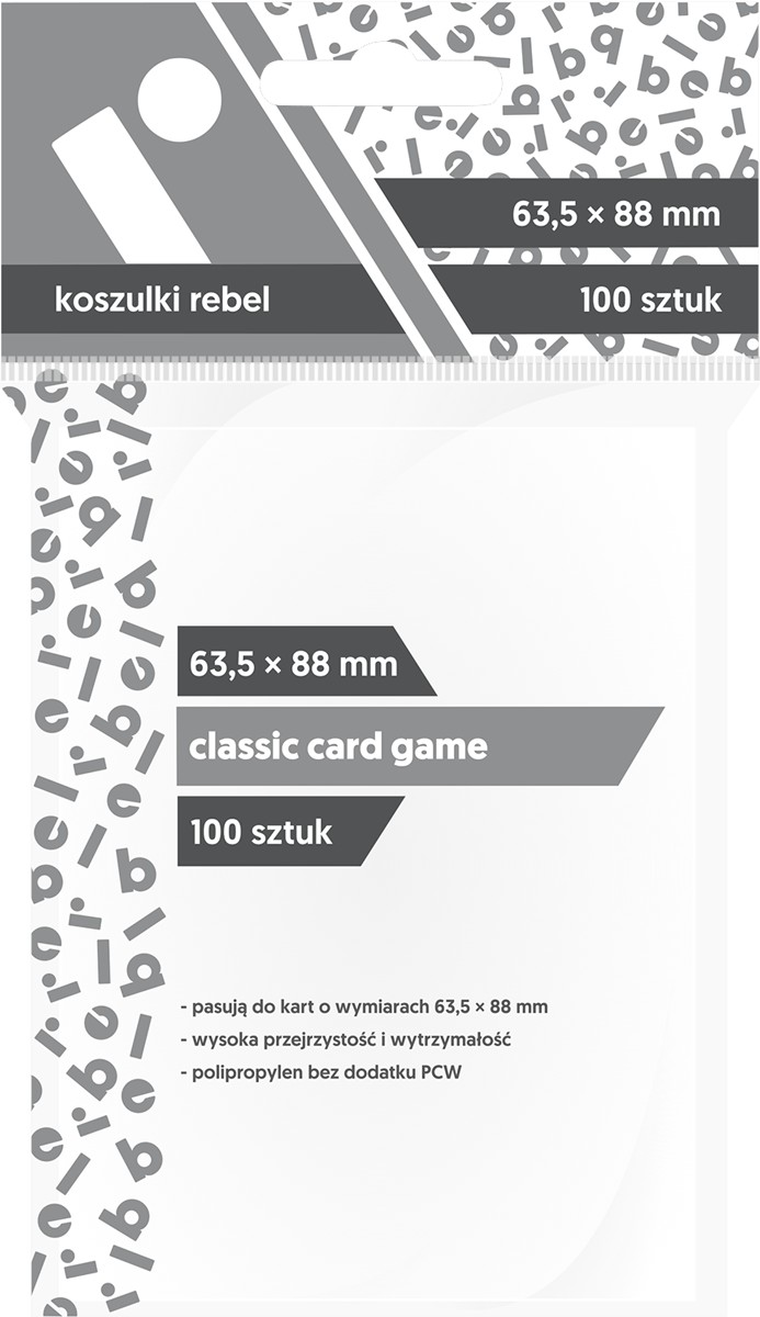 REBEL Sleeves - Classic Card Game (63.5x88mm) 