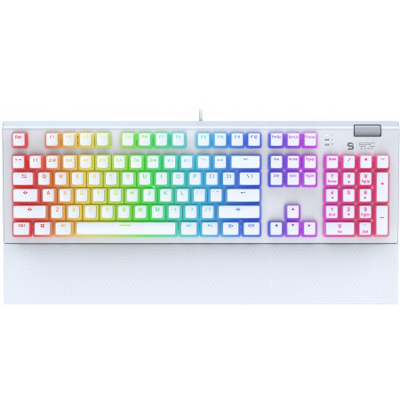 SPC Gear GK650K Omnis mehaaniline RGB klaviatuur Pudding Edition (US, Kailh RED switch)