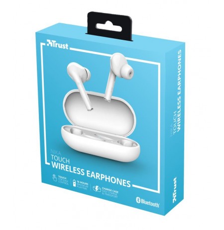 TRUST Nika Touch white juhtmevabad kõrvaklapid (Bluetooth)