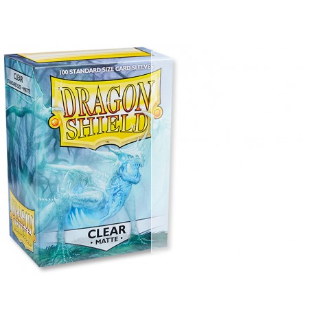 Dragon Shield Standard Sleeves - Matte Clear (100 Pcs)