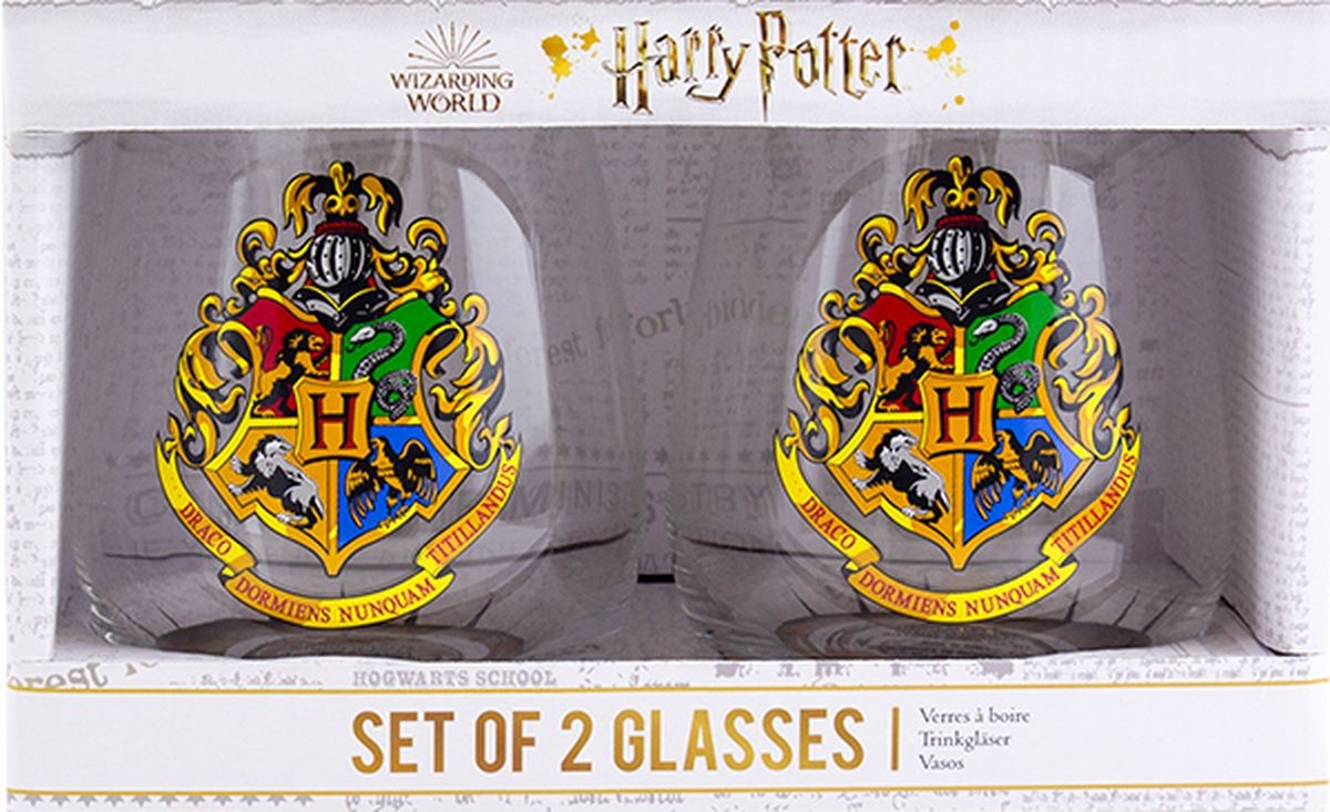 Harry Potter Hogwarts Crest kaks klaasi (400ml)