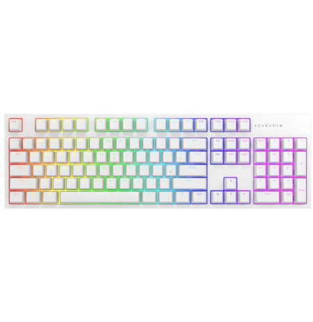 Dark Project One KD104A klaviatuur | PBT, Gateron Yellow Switches, US, valge