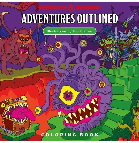 Dungeons & Dragons Outlined Coloring Book