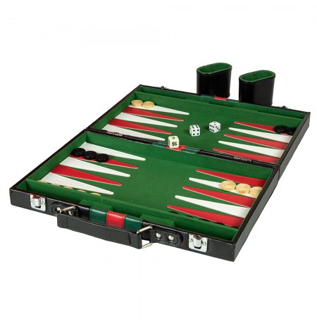Backgammon – Nahast Portfell (48x40cm)