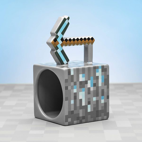 Minecraft Pickaxe 3D tass (Kahjustatud toode)
