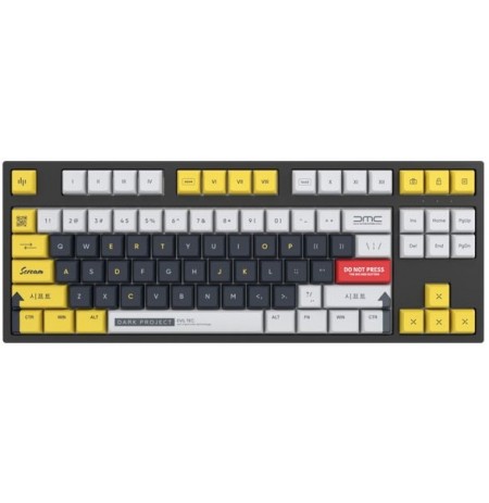 Dark Project Pro KD87A TKL Pudding klaviatuur| PBT, Hot-Swap, Gateron Silver Switches, US, must