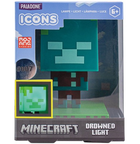 Minecraft Drowned Zombie lamp