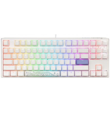 Ducky ONE 3 Classic Pure White TKL RGB  mehaaniline klaviatuur | US, MX Red Switch