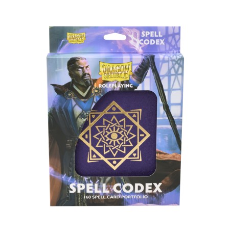 Dragon Shield RPG Spell Codex Portfolio - Arcane Purple