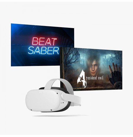 Virtuaalse reaalsuse prillid Oculus Quest 2 All-in-one VR – 256GB + Beat Saber + Resident Evil