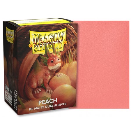 Dragon Shield Standard Matte Dual Sleeves - Peach (100 Pcs)