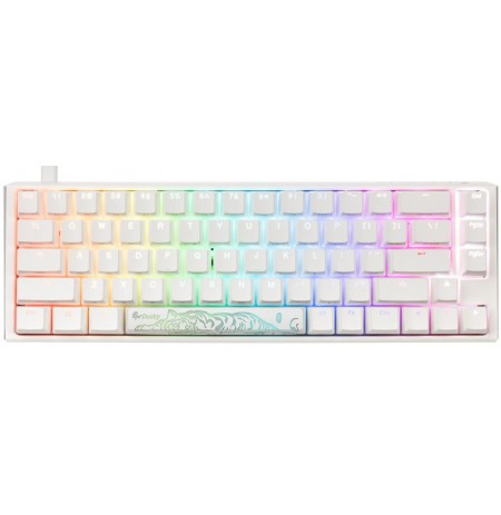 Ducky ONE 3 Classic Pure White SF 65% RGB mehaaniline klaviatuur | Hot-Swap, US, MX Clear Switch