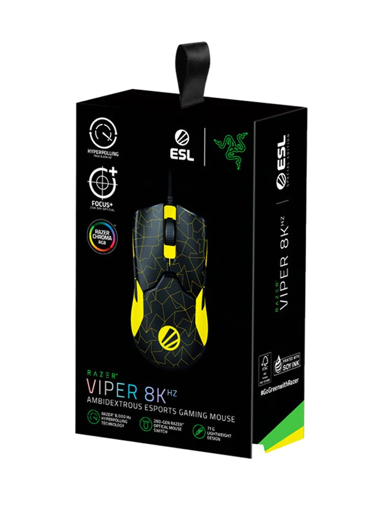 RAZER Ambidextrous Viper 8KHz ESL Edition juhtmega mänguri optiline hiir l 20000 DPI