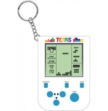 Tetris Mini Retro Handheld Video Game Keychain