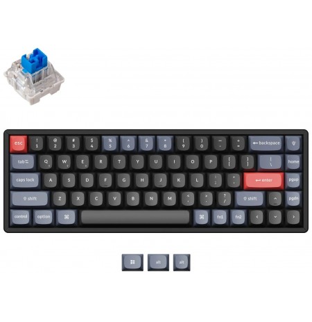 Keychron K6 Pro 65% juhtmevaba mehaaniline klaviatuur (ANSI, RGB, Hot-swap, US, Pro Blue Switch)