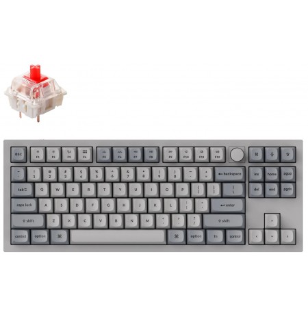 Keychron Q3 80% Retro color mehaaniline klaviatuur (ANSI, RGB, Hot-Swap, Gateron G Pro Red Switch)