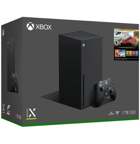 Xboxi seeria X 1TB Must mängukonsool ( FH5 premium )