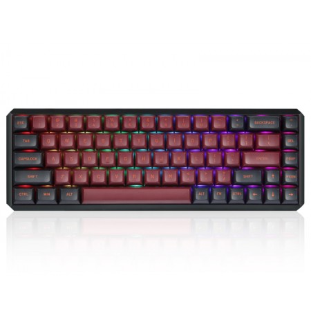 Darmoshark K5 TKL juhtmevaba mehaaniline RGB taustvalgustusega klaviatuur (US, Hot-swap, RED switch V3) Black