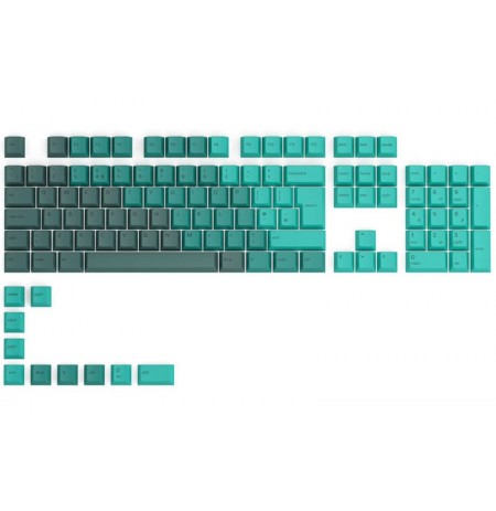 Glorious PC Gaming Race GPBT Keycaps - (115 tk., rain forest, PBT,  ISO, UK layout)